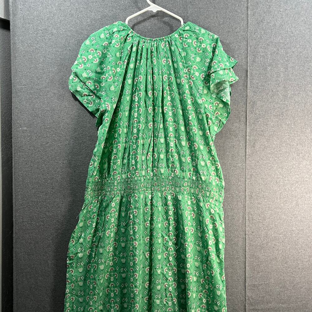 Destination 365 Regular Printed Short-Sleeve Midi Dress Pistachiolbstrt Size XL